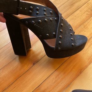 Beautiful Chunky heels, made by Halston